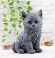 Steinfigur Katze 213/1 Gartenfigur Gartendeko Geschenk Figur Steinguss Tierfigur