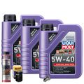 Motoröl 5W40 LIQUI MOLY 3L+HENGST Ölfilter+Ölschlammspülung+Ölablassschraube