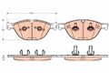 TRW Bremsbelagsatz, Scheibenbremse GDB2026 für BMW
