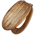WC-Sitz Bambus mit Absenkautomatik Toilettendeckel von banjado Geöltes Holz