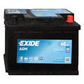 Exide EK600 AGM Autobatterie 12V 60Ah 600A/EN Start-Stop Starterbatterie PKW