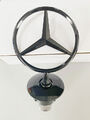 Neu Mercedes Benz Stern SCHWARZ GLÄNZEND  W203 W204 W205 W211 W212 W213 W221 1pc