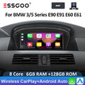 DAB+ Für BMW E60 E61 E90 E91 CCC Android 13 Autoradio CarPlay GPS NAV 6+128G Kam