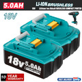 2PACK 18V/5,0Ah für Makita Akku BL1860B- 2er Set -197422-4 BL1850B BL1830B NEU