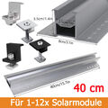 Solarmodule Halterung Trapezblech Flachdach PV Montage Alu Befestigungsschiene