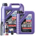 Motoröl 5W40 LIQUI MOLY Synthoil High Tech 6L+MAHLE Ölfilter +Spülung +Cera Tec