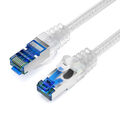 0,5m CAT 7 Patchkabel Netzwerkkabel Ethernetkabel LAN Kabel 50cm- TRANSPARENT