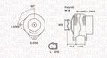 MAGNETI MARELLI 063731644010 GENERATOR FÜR AUDI SEAT SKODA VW