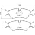 1x Bremsbelagsatz, Scheibenbremse HELLA 8DB 355 007-761 passend für OPEL