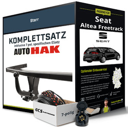 Für SEAT Altea Freetrack Typ 5P5,5P8 Anhängerkupplung starr +eSatz 7pol 06- NEUJETZT NEU: Montage zum Festpreis!