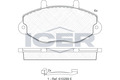 Bremsklötze Scheibenbremse Bremsbeläge Satz System Bendix Icer für Ford