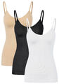 1 - 3 St Damen Shapewear Hemdchen formende Sportunterwäsche Sportunterhemd