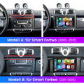 Carplay Android Autoradio Für Benz Smart Fortwo 451 2005-2015 GPS Navi WiFi BT