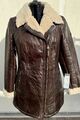 Cabrini Damen Lederjacke aus Feinstem Lammnappa / Gr. 38 / Choco Beige