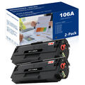 2x Toner Kompatibel zu HP 106A Laser 107w 107a MFP 135wg 137fwg 138fnw W1106A