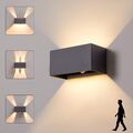 20W LED Wandleuchte Außenlampe mit Bewegungsmelder Up Down Licht Led Wandlampe
