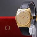 *EXC+5 mit Box* OMEGA Seamaster Gold Dial Date Automatic AT Herrenuhr