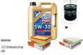 MAHLE Inspektionspaket 5 L Liqui Moly Longlife III 5W-30 für Skoda Fabia