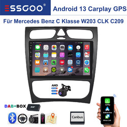 DAB+ Für Mercedes Benz C-Klasse W203 W209 Android 13 Carplay Autoradio 2+32G GPS