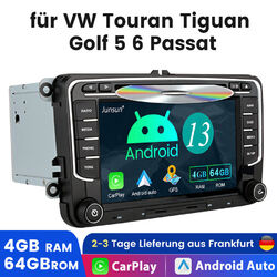 Android 13 DVD Autoradio Navi Für VW Passat CC Golf 5/6 Tiguan Jetta Skoda SEAT