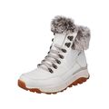 Rieker Evolution Winterboots TEX Weiß Schuhe Leder Stiefel W0063-80