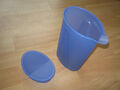 Tupperware Junge Welle Kanne Saft Milch 1 Liter mit Deckel blau ohne Griff