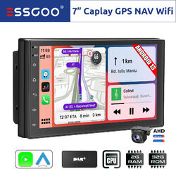 Android 13 2+32G DAB+ Autoradio Carplay GPS Navigation NAV BT USB 2 DIN + Kamera