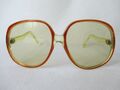 Vintage Damen 70s Panto Brille rot transparent