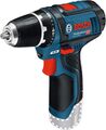 Bosch Professional 12V System Akku Bohrschrauber GSR 12V-15 Solo 30Nm 1300 U/min