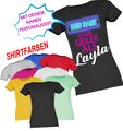 ICH BIN GEILER ALS LAYLA SPÜCHESHIRT DAMEN T-SHIRT MALLE PARTY MALLORCA PUFF TOP