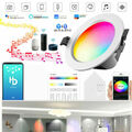 1-20Pcs Smart WIFI Bluetooth APP RGB+CW+WW LED Einbaustrahler Deckenleuchte 230V