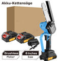 Für 21V Makita Akku Kettensäge Mini Elektro Motorsäge Handkettensäge 6Zoll&4Zoll