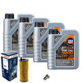 Motoröl 5W30 LIQUI MOLY Top Tec 4200 4L+BOSCH Ölfilter+Ölablassschraube