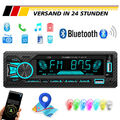 Autoradio mit Bluetooth AM Freisprech 1DIN MP3 Player USB/SD/Aux/FM/TF 7 Farben