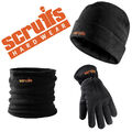 Scruffs Herren Winter Essentials Arbeitskleidung Mütze Nackenwärmer & Handschuhe