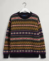 Gant Fair Isle Rundhalspullover 100% Lammwolle Größe 3XL UVP 225€