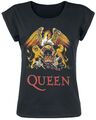 Queen Classic Crest Frauen T-Shirt schwarz  Frauen Band-Merch, Bands