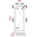 Bodentiefe Bogenfenster für Wintergarten | PVC Balkontür Terrassentür nach Maß