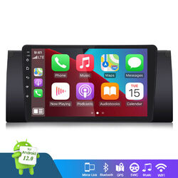 Android 13 Autoradio Carplay GPS Navi WiFi RDS BT Für BMW 7er E38 5er E39 X5 E53