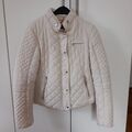 Zara leichte Steppjacke in Gr. M creme mit Gold