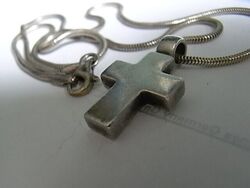 Kreuz Anhänger mit Kette  925 Silber