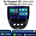 Für Peugeot107 Toyota Aygo Citroen C1 Autoradio Android13 GPS WIFI Mirrorlink BT