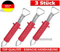 3x Metall-Zeckenzange / Zeckenpinzette / Zeckenentferner / Zeckengreifer im Set