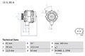 BOSCH Lichtmaschine Generator Lima 0 986 044 490 +64.51€ Pfand für SMART CITY