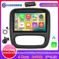 DAB+9''Autoradio Android 13 CarPlay GPS Navi 64GB Für Opel Vivaro Renault Trafic