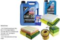 INSPEKTIONSKIT FILTER LIQUI MOLY ÖL 6L 5W-30 für BMW 3er Touring F31 320i