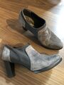 Maripe Schuhe Halbschuh mit Absatz Gr 37 Grau schwarz Gr 4