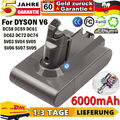 6000mAh Für Dyson V6 Ersatzakku DC52 DC62 SV03 SV09 DC74 DC61 DC58 DC59 Animal