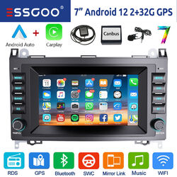 Für Mercedes A B Klasse W169 W245 Vito W639 Carplay Autoradio Android 12 GPS RDS