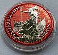 1 UNZE 999 SILBER - BRITANNIA 2022 - SPACE RED - SILBERMÜNZE - SILBERBARREN